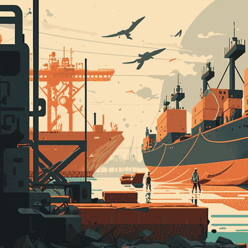 A_bustling_port_filled_with_cargo_ships_and_cranes_with_w_c264e5f1-94df-4e5e-8d08-3223d69ecc31